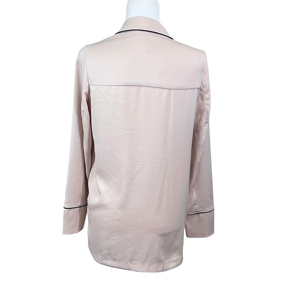 Stradivarius silky oversized unstructured women’s blazer size small nude blush - Picture 8 of 16